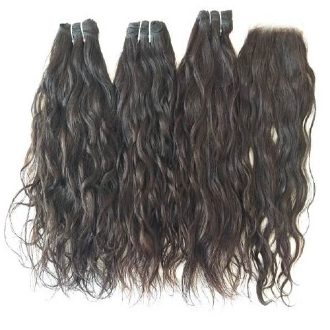 Raw Wavy Hair Extension,Top Quality Natural Black