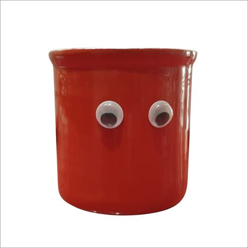 Red Cartoon Desk Planter