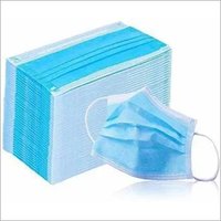 3 Ply Non Woven Mask With Nose Pin Ultrasonic Ear Loop - 175mm Length, 90mm Size, Blue | Lightweight Design, Comfortable Ear Loops