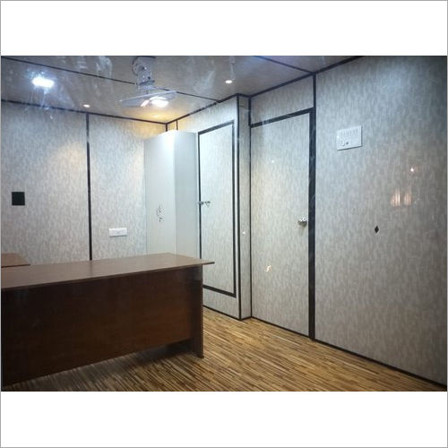 Prefabricated Site Office Cabin With Glass