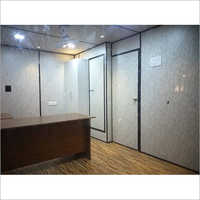 Prefabricated Site Office Cabin With Glass - Steel Structure, Customized Size, Luxurious Design | Features One Door, Two Windows, Long-lasting Durability, Aesthetic Interior