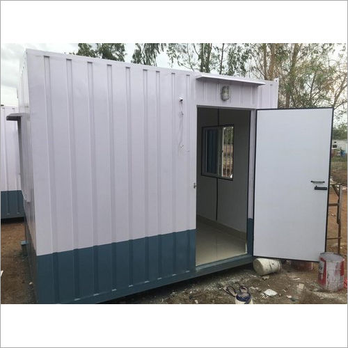 Blue-White Prefabricated Smoking Room