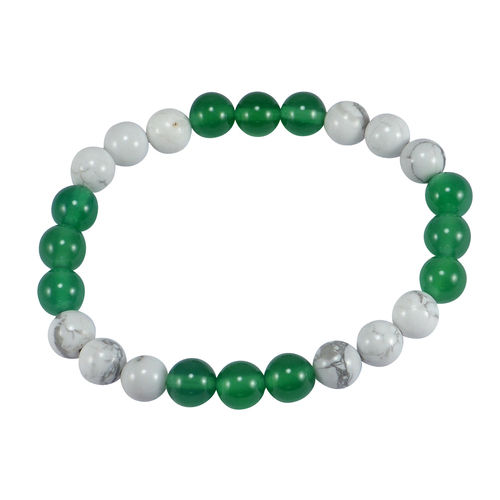 Howlite & Green Crystal Bracelet PG-156014