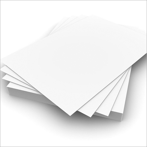 LWC White Duplex Board - Wood Pulp Custom Size | Plain White Finish Ideal for Albums and Posters