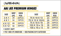 S.s. Aai Jee Premium Hinges