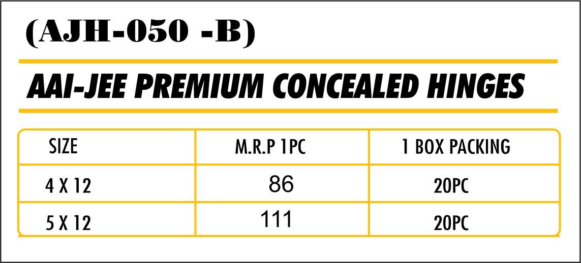Premium Concealed Hinges