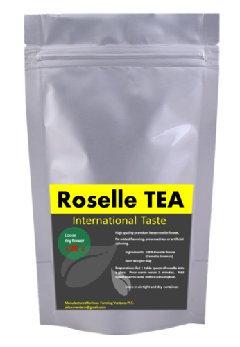Roselle Tea - 120g Loose Herbal Blend | Rich in Antioxidants, Luxurious Flavor, Ziplock Aluminum Pouch