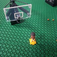 Easy Install Outdoor PP Basketball Interlocking Sports Court