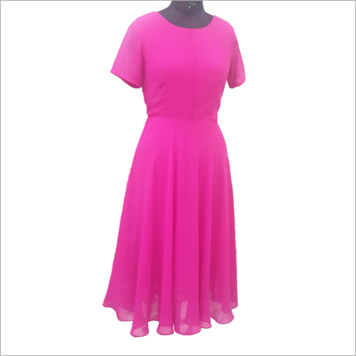 Ladies Round Neck Gown