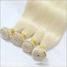 Weft Straight Blonde Remy Hair Application: Profesional