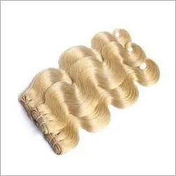 Weft Wavy Blonde Remy Hair Application: Profesional