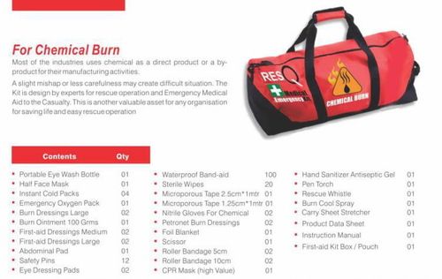 Solid Chemical Burn Kit