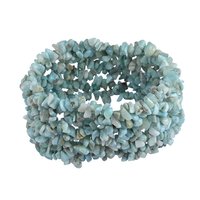 Larimar Gemstone Chips Bracelet Pg-156079 Gender: Women's