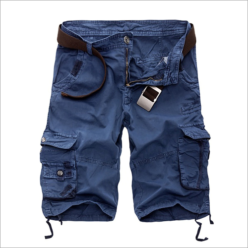 Blue Mens Cargo Shorts By IBN ABDUL MAJID PRIVATE LIMITED