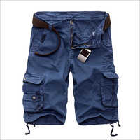 Blue Mens Cargo Shorts