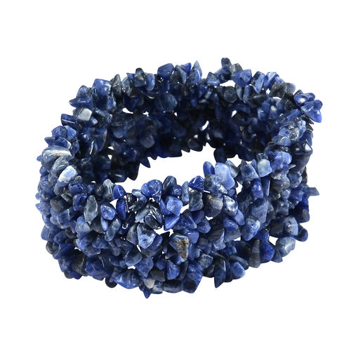 Stone Sodalite Gemstone Chips Bracelet Pg-156089