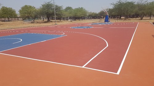Synthetic Basketball Court Flooring 3 Layer Systems