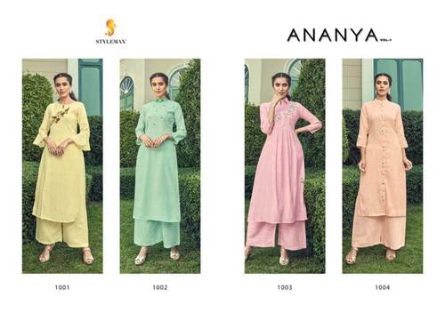 Cotton Palazzo Suit - Heavy Hand Embroidery, Available in M-XXXL Sizes | Suitable for All Seasons
