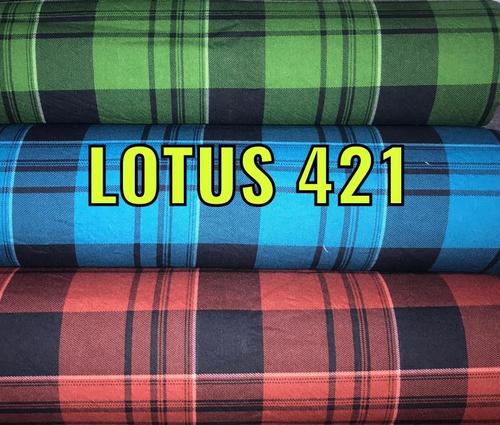 Printed Fabric - 100% Cotton Checks, Twill Style - 40x40/120x70 Yarn Count, Plain Texture