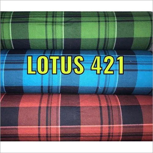 Checks 3 Colour Per Design Shirting Fabric