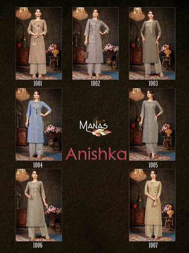 Spring Anishka Manas Brezza Cotton Palazzo Wholesale Kurti