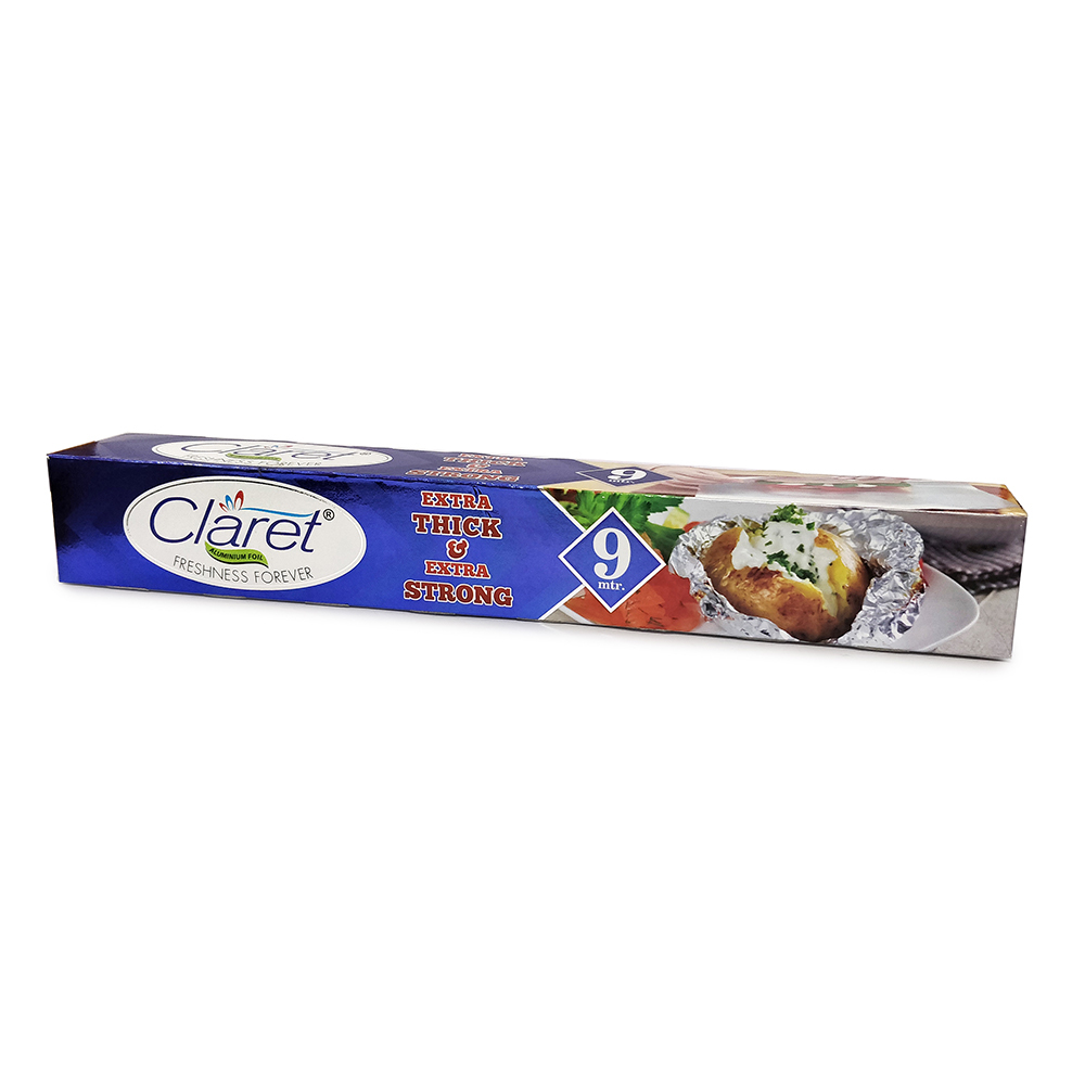 Claret 9 Mtr Food Grade Aluminium Foil Roll (Pack of 2)