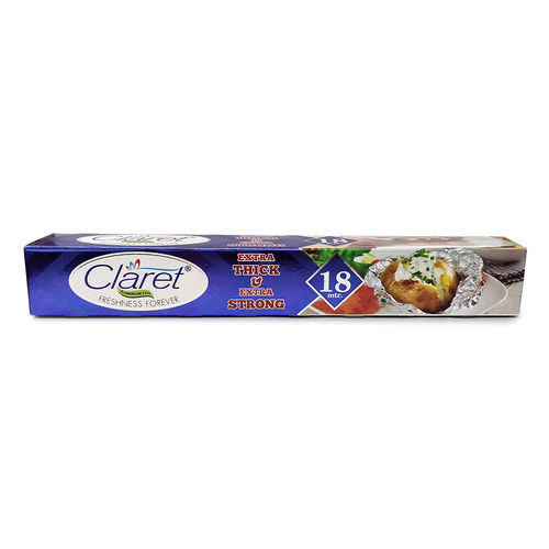 Claret 18 Mtr Food Grade Aluminium Foil Roll (Pack of 1)