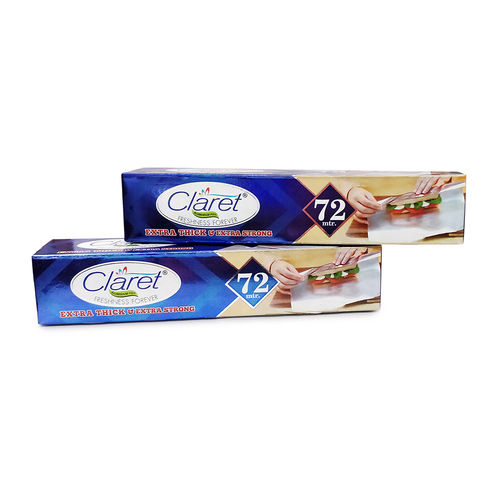 Silver Claret 72 Mtr Food Grade Aluminium Foil Roll (Pack Of 2)