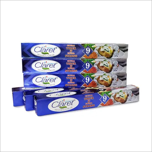 Claret 9 Mtr Food Grade Aluminium Foil Roll (Pack of 6)