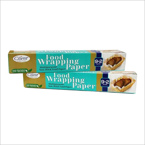 Claret 9+2 Mtr  Food Wrapping Parchment Butter Paper Wrap (Pack of 2)