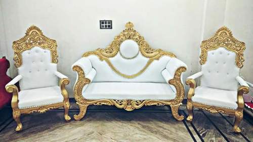 Pure Wood Wooden Wedding Sofa