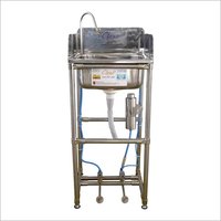 Hand Wash Station - Stainless Steel, 1200mm X 400mm X 400mm | Saves 80% Water, Foot Operated Dispenser, Long Life Design