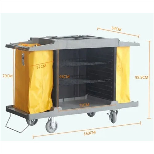 House Keeping Trolley ABS Heavy Duty Plastic