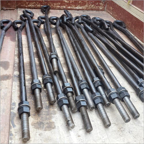 Foundation Bolts - Hot Dip Galvanized, Various Sizes Available | High Mechanical Strength, Robust Design, Excellent Joint Accuracy