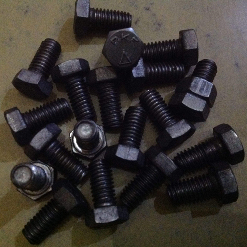MS Nut Bolts - MS Material Different Sizes Available Black Color Polished Surface Treatment | Industrial Application Various Grades