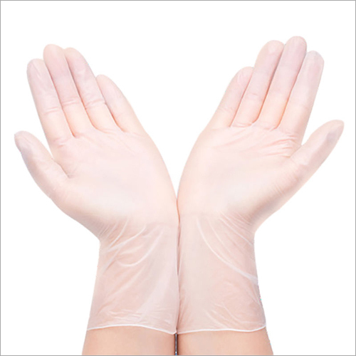 PVC Transparent White Gloves