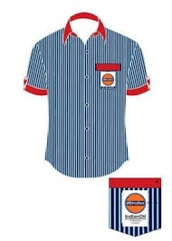 Indian Oil Uniform Men Shirt - Cotton Sizes 34-46 Full Sleeves Available | Breathable Cool Dry Quick Dry Washable