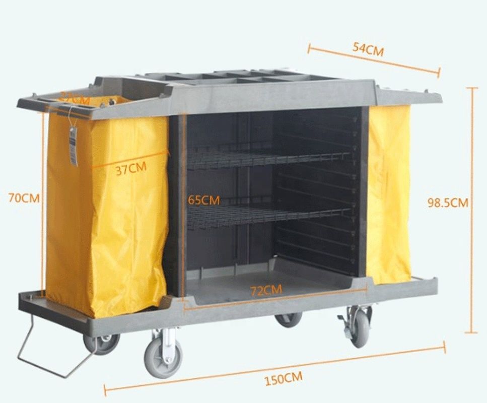 House Keeping Trolley ABS 1500 x 540 x 1200 mm