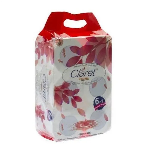 Claret Premium Quality Toilet Paper Roll (2 Ply) 6 In 1 Pack