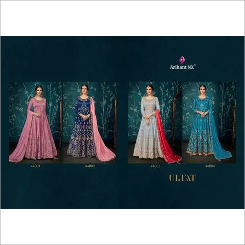 Summer Arihant Nx Ulfat Sartin Silk Beautiful Dupatta Gown