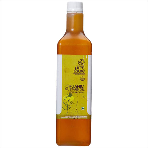 1Ltr Pure and Sure Organic Mustard Oil
