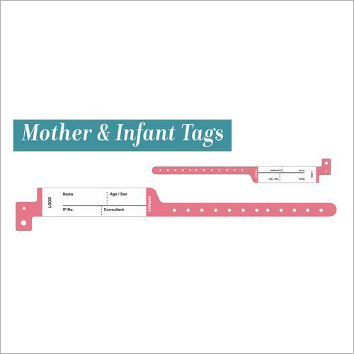 Mother Infant Wristbands - Polyester Material, Customizable Designs, Waterproof, Tamper-Proof | Lightweight, Non-Tearable, Anti-Irritating