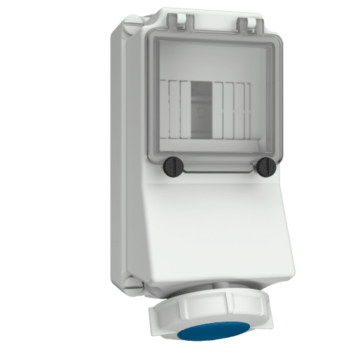 Mennekes 7198 IP67 32Amp 3Pin Wall Mounted Socket