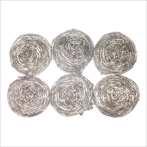 12 gm Steel Coating Galvanized Iron Scrubber - Galvanized Iron Material, Lightweight Design | Effective Stain Removal, Provides Shine to Dishes