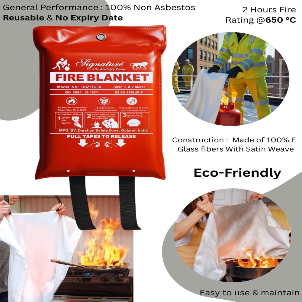 Heavy Fire Blanket - 0.80mm High Silica Fabric, 10m Length x 2m Width | Thermal Insulation for Boilers, Pipelines, Ships, and Power Stations