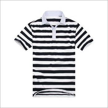 Collar Striped T-Shirt
