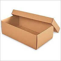 Corrugated Shoe Box - Rectangular Size As Per Requirement | Brown Paper Material, Customizable Finishes