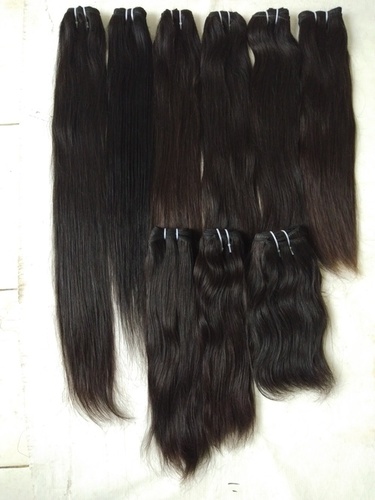 Indian Human Hair Extensions Natural Straight Colour