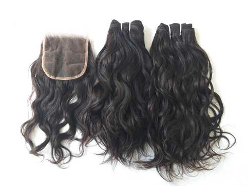 Single Donor Raw Indian Wavy Hair Machine Weft Hair best hair extensions