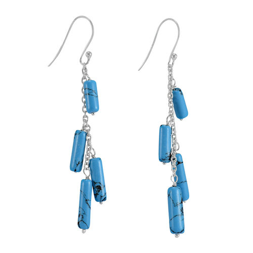 Turquoise Stone Silver Earring Pg-156380 Gender: Women